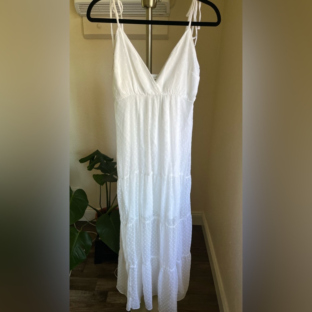 Abercrombie white maxi summer dress